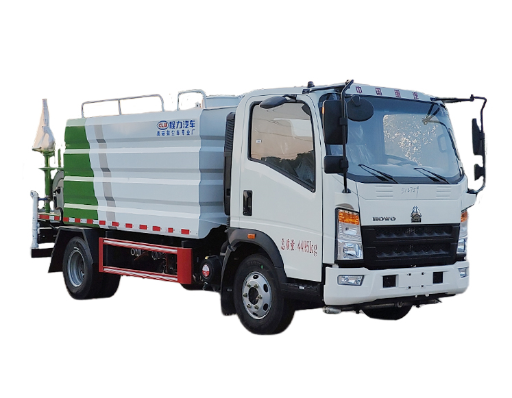 Sinotruk HOWo blue-plate 7-cubic-meter water sprinkler truck